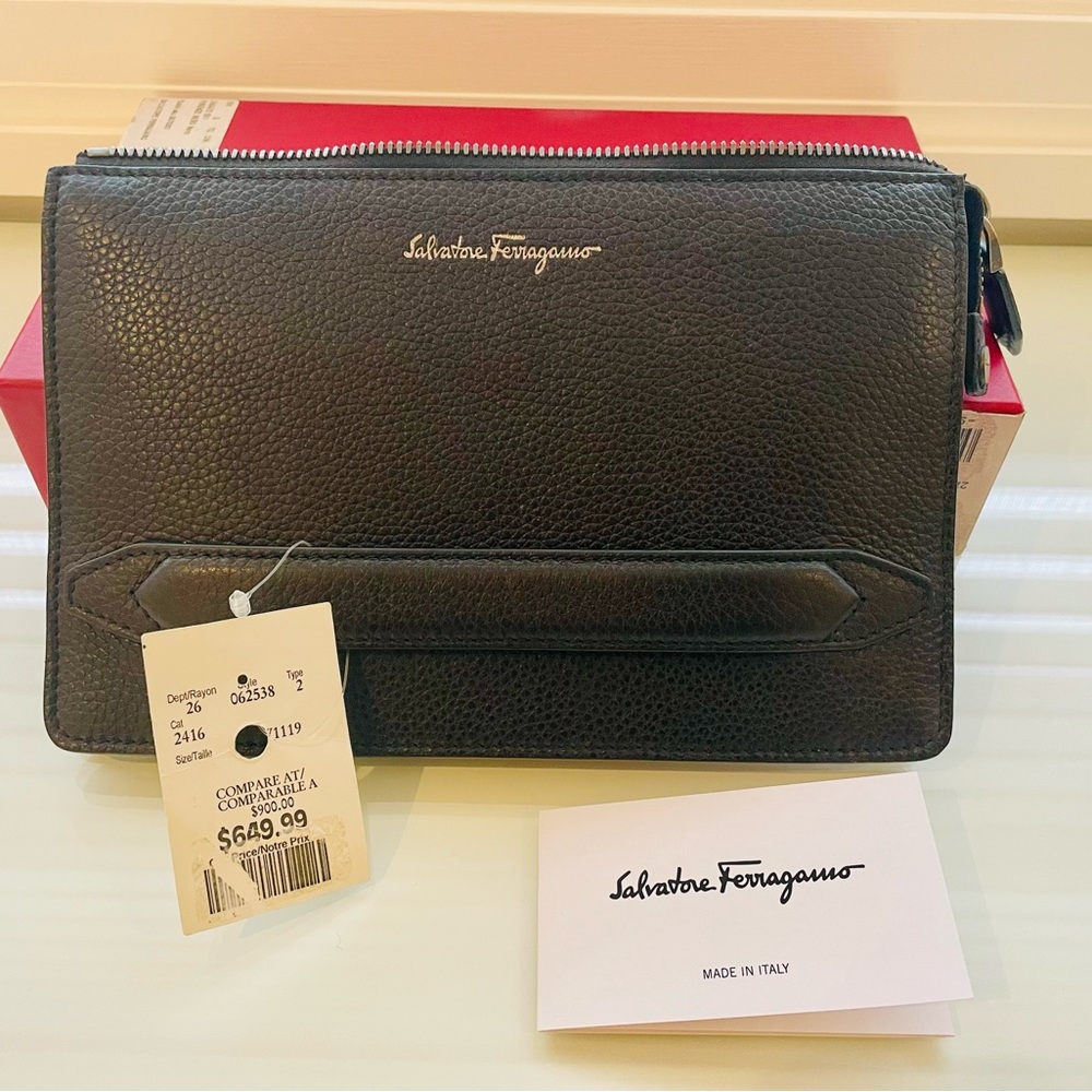 Salvatore Ferragamo Firenze Clutch Bag - NEW WITH TAGS